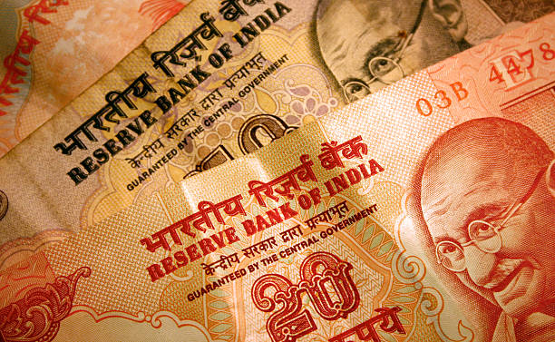 Rupee stock photo