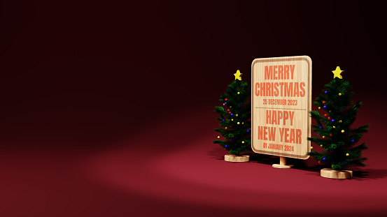 Merry Christmas Background with copy space
