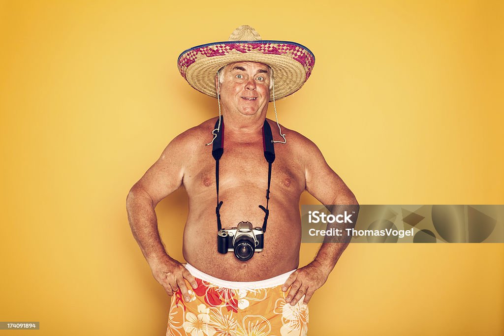 The Tourist-de cámara de frío de Sombrero Humor Hawaiian - Foto de stock de Adulto libre de derechos