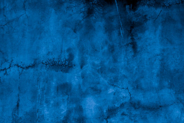 istock Old wall pattern texture cement blue dark abstract  blue color design are light with black gradient background. 1740933752