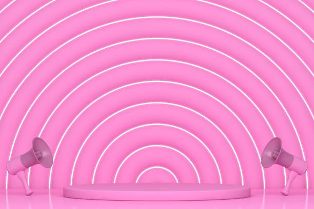 istock Abstract background for 3D product presentation, empty product stand 1740941671