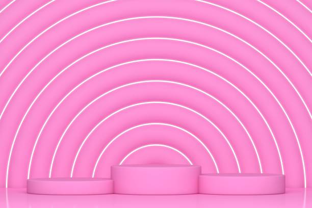 istock Abstract background for 3D product presentation, empty product stand 1740942252