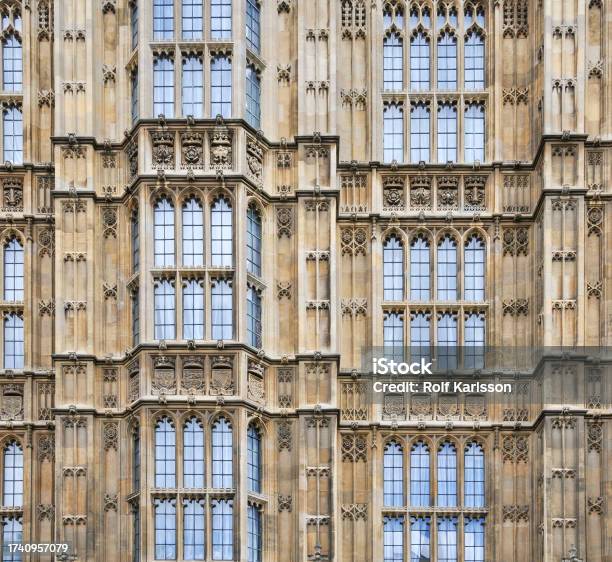 The Houses Of Parliament In London A Classic Exemple Of British Gothic Architecture Showcasing Intricate Details On The Exterior Faãade Of The Uks Seat Of Government Stock Photo - Download Image Now