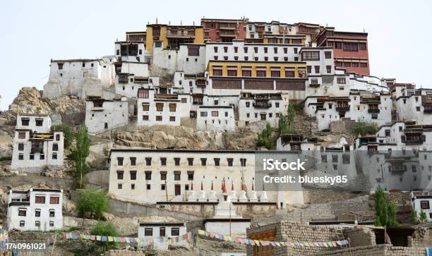 Ancient Tibetan Temple On Mountain Stock Photo - Download Image Now - Ancient, Architecture, Asia