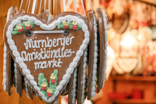 Gingerbread Hearts at Nuremberg Christmas Market