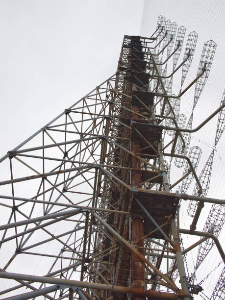 istock Duga is a Soviet over-the-horizon radar station for an early detection system for ICBM launches. 1740972751