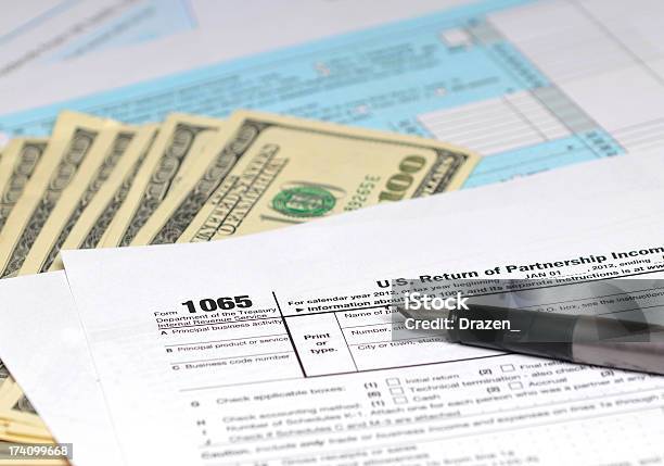 Irs Steuererklärung 1065partnerschaft Zur Besteuerung Der Einkommen Stockfoto und mehr Bilder von Formular - Dokument