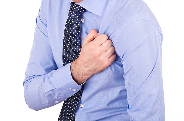 istock Businessman with heart attack. 174099834