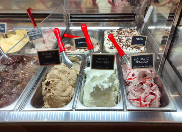 istock Italian ice cream in cafe 1741003786