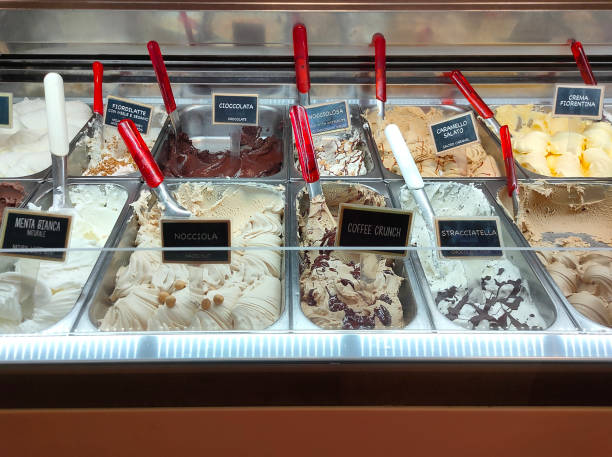 istock Italian ice cream in cafe 1741003787