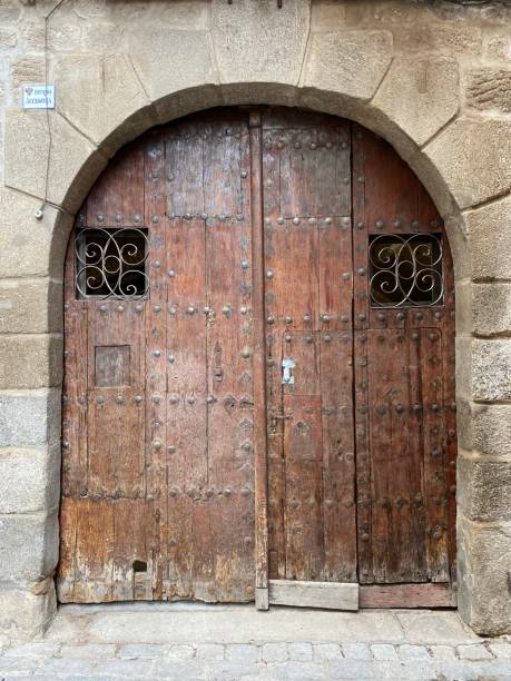 istock Antique wooden door 1741015838