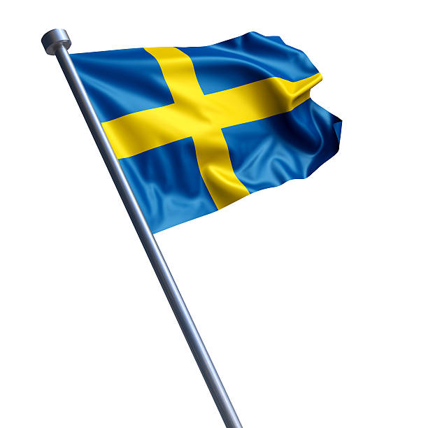 Sweden flag waving