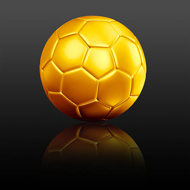 istock soccer football with reflection 174102240