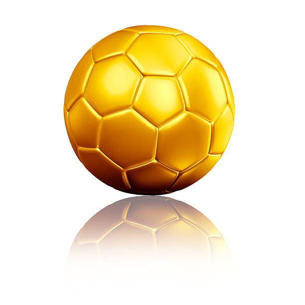istock soccer football with reflection 174102290