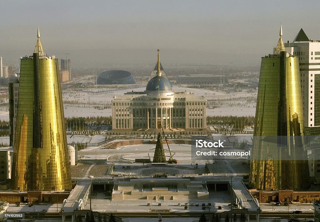 Astana Kazakhstan landmark sightseeing Modern urban cityscape with Presidential Palace in Astana Kazakhstan Astana - Kazakhstan Stock Photo