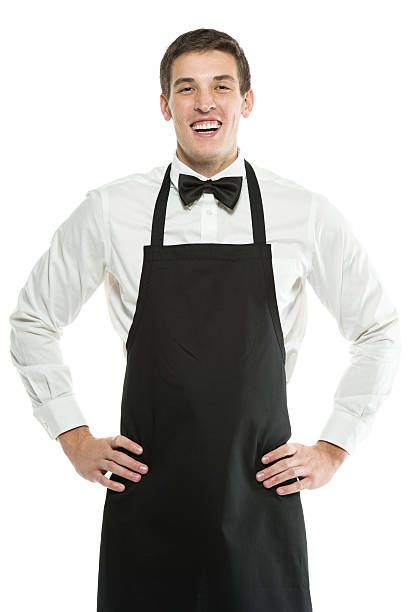 istock Portrait of a young waiter with hands on hips 174102554