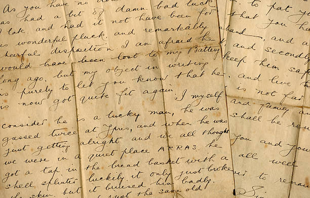 istock Part of a World War One letter (Ypres and Arras) 174102590