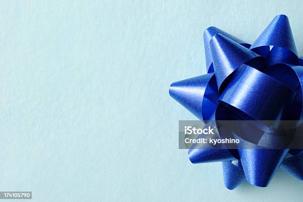Geschenkbox Mit Blueribbon Stockfoto und mehr Bilder von Ansicht aus erhöhter Perspektive - Ansicht aus erhöhter Perspektive, Blau, Schmuckschatulle