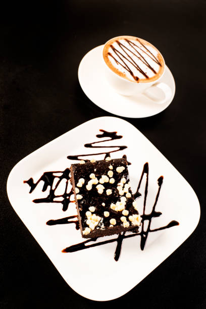 Cappuccino and Brownie