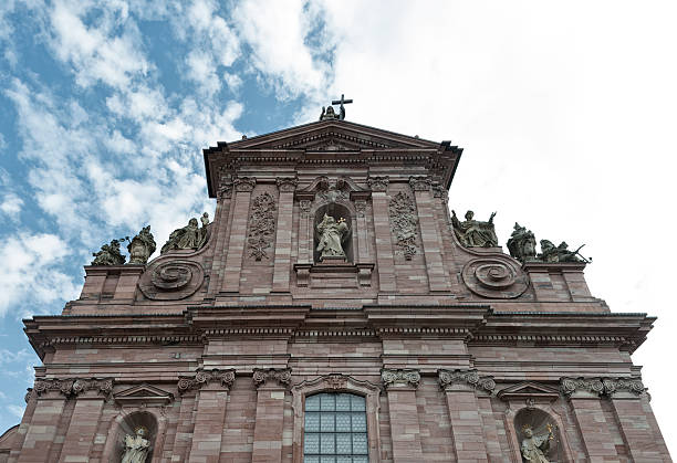 On July 18th, 2021, the top of the Spital Church in Bayreuth, Germany. An evangelical-lutheran place of worship that was built between 1748 and 1750. Initially and for a long time, part of it was used as the main city hospital.