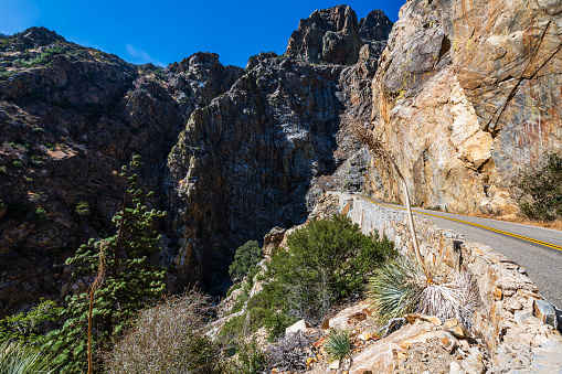 The Scenic Byway in the Kings Canyon national park.