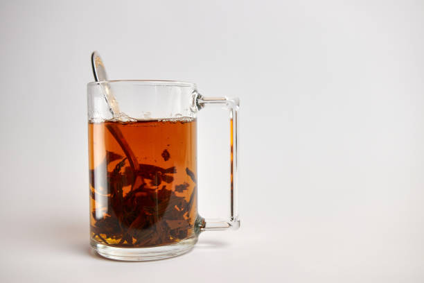istock A glass of brewed black leaf tea. 1741104009