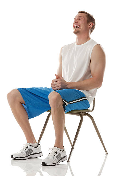 istock Sportsman sitting on a chair 174111223