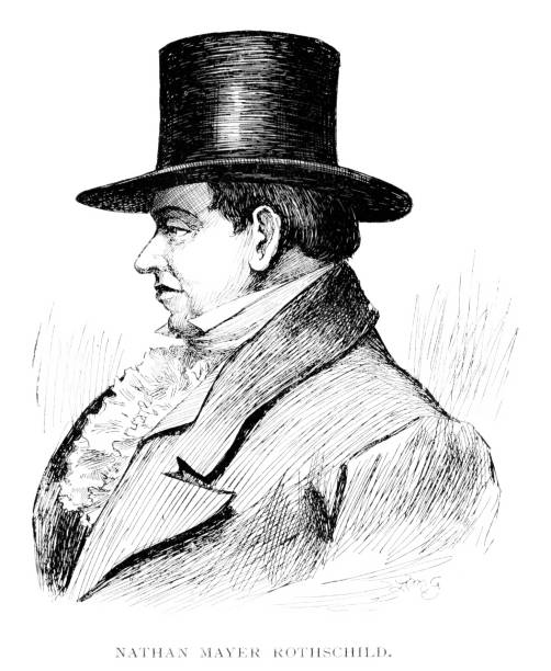 A portrait of Nathaniel Mayer Rothschild, 1st Baron Rothschild, (November 8 1840 –March 31, 1915) was a British banker and politician from the wealthy German Jewish Rothschild family. Engraving published 1896. Original edition is in my archives. Copyright expired and in Public Domain.