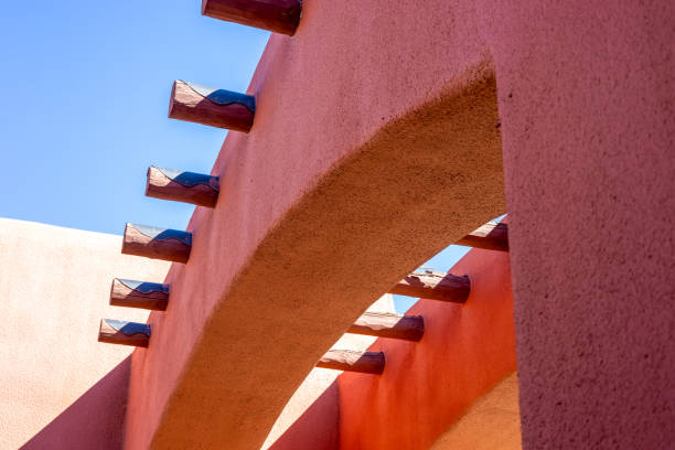 istock Adobe-style building in Santa Fe, New Mexico 1741133871