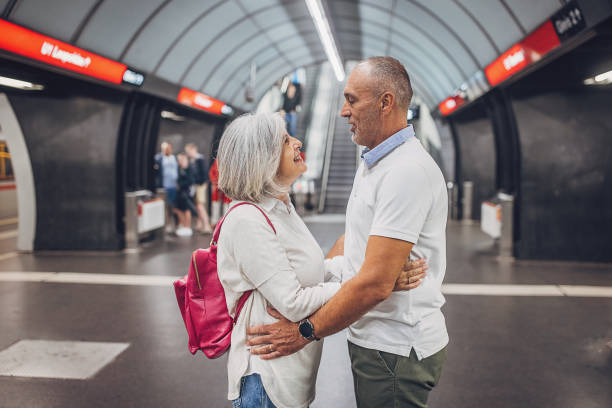 istock Mature couple on subway station 1741150001