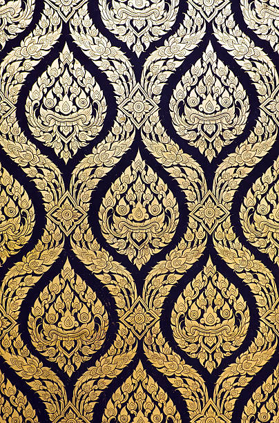 istock Giant pattern in traditional Thai style painting 174116866