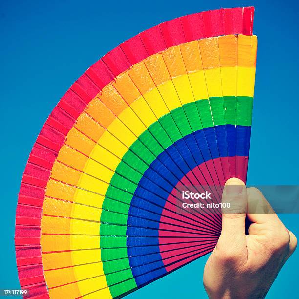 Gay Hand Fan Stockfoto und mehr Bilder von Accessoires - Accessoires, Autokorrekturfilter, Beleuchtungstechnik