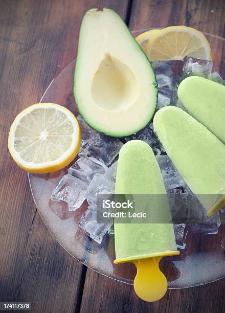 Homemade Avocado Popsicle Stock Photo - Download Image Now - Avocado, Frozen, Cold Temperature