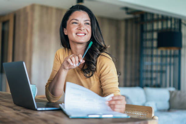 istock Woman at Home office 1741187609