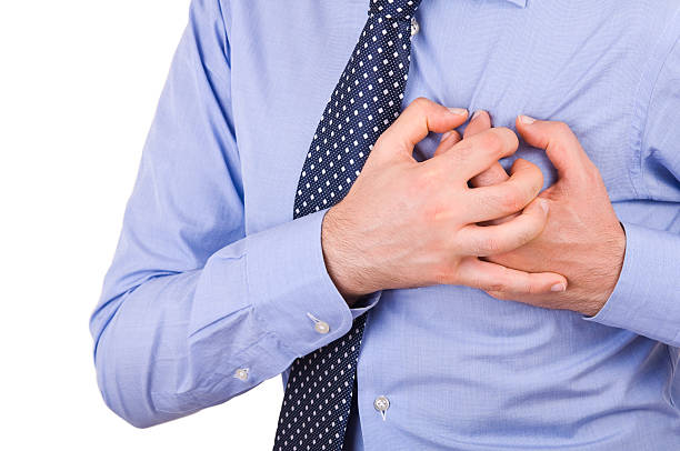 istock Businessman with heart attack. 174118824