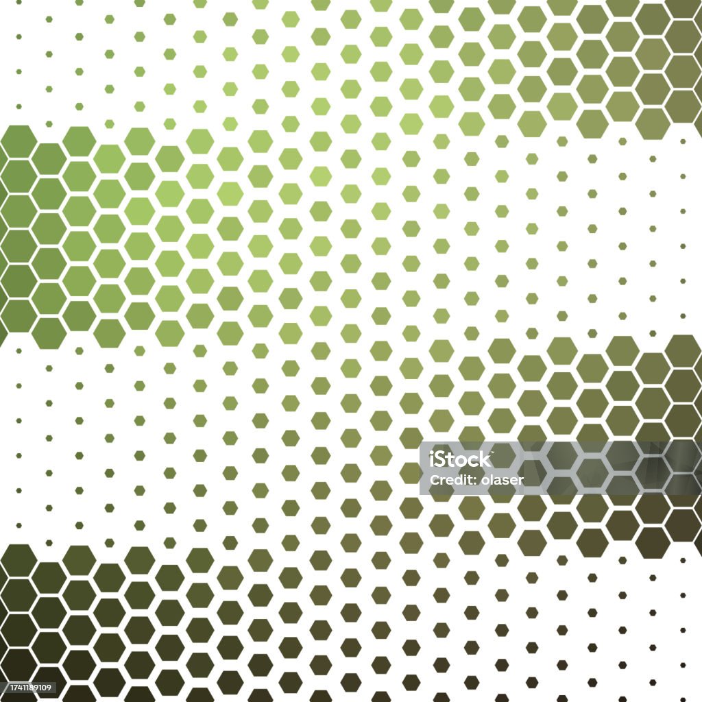 Four Green Sections Displaying A Horizontal Fading Pattern Using ...