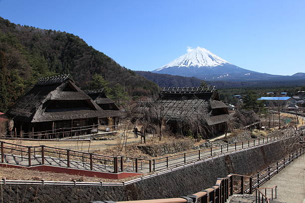 Blick auf den Berg Fuji Saiko-Iyashino-Sato Nenba – Foto