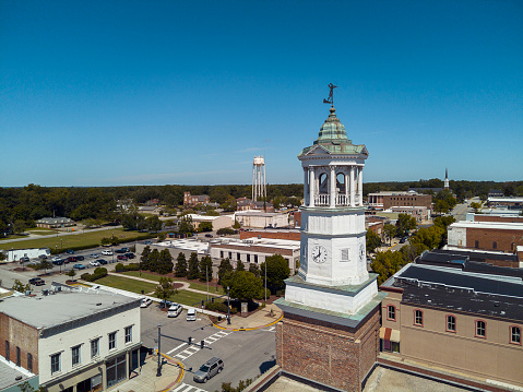 Idaho Falls, ID, USA - August 15th, 2021: Bonneville County Courthouse, street view