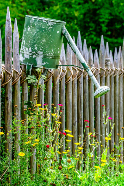 old wooden fence - close up - photo