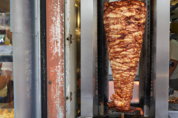 istock rotating traditional gyros meat close up 1741254779