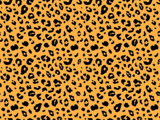 Vector illustration of Seamless leopard and jaguar skin pattern vector illustration, Animal skin pattern for fabric and textile printing, wrapping paper, backdrops, Cheetah skin pattern background