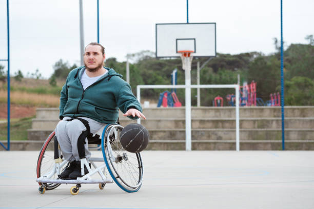 istock athlete in wheelchair practicing basketball 1741277043