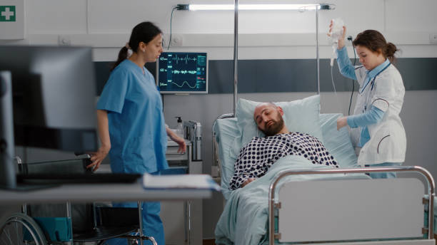 istock Therapist doctor analyzing heart pulse during respiratory expertise 1741331417