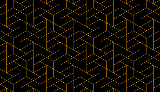 Vector seamless linear pattern. Abstract geometric background. Stylish fractal texture, EPS 10
