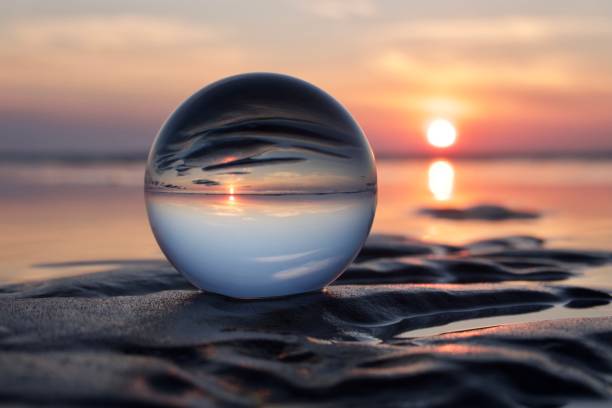 istock Crystal ball at beach during dawn 1741362759