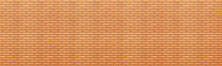 Orange brick wall as background. Banner design