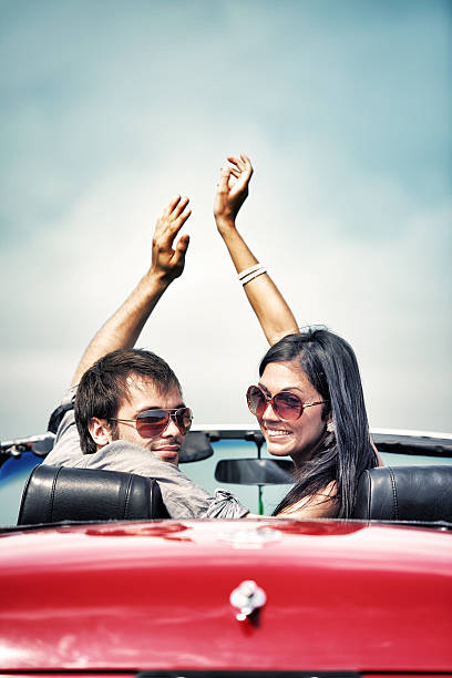 istock Happy people in a cabriolet 174149541