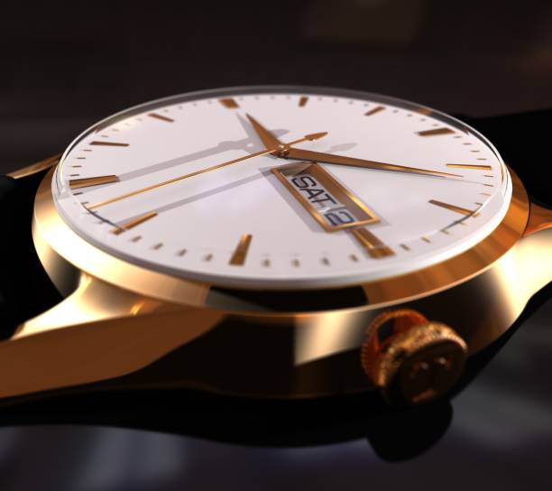 istock gold watches close-up on the table 1741555530