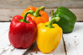 Red, Yellow, Orange and Green Bell Peppers