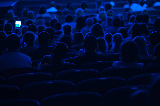 istock Audience in the cinema. Silhouette. 174160228